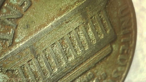 1988-D-Lincoln-Cent-Error,-Missing-Top-Coating-Coin-Is-Silver-Colored
