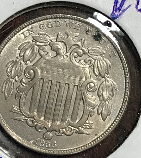 1866-Shield-Nickel-With-Rays,-Grade?