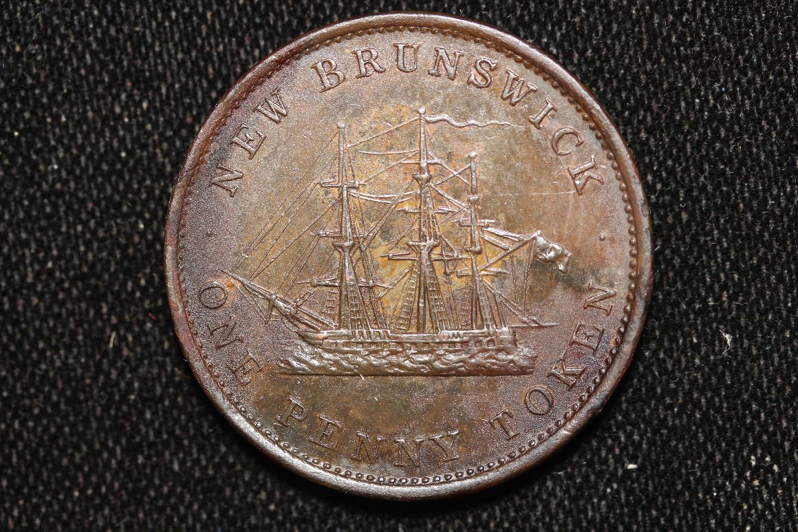1843-New-Brunswick-One-Penny-Conservation-Work.