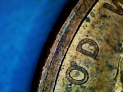 1989-Penny-With-Die-Crack-&-Doubling-In-America