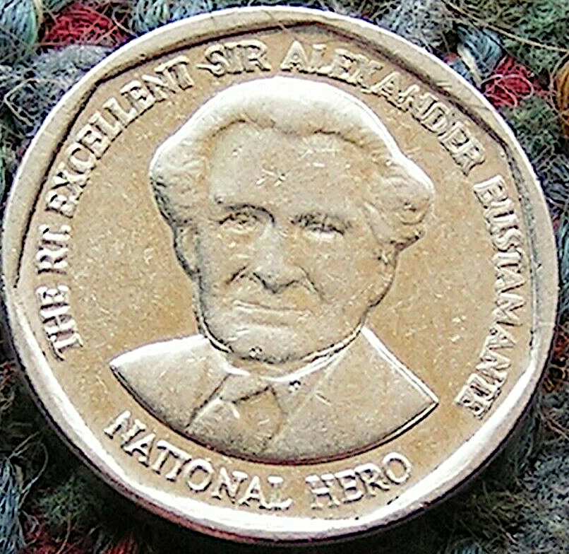 2008-Jamaica-$1-Coin:-Doubled-Die,-Wide-Spread