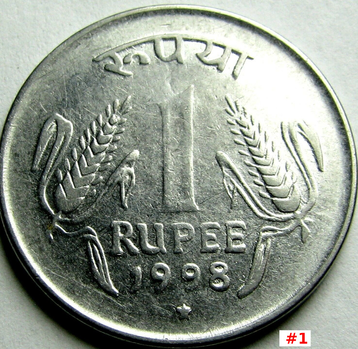 1998-1-Rupee-India-DDO:-Two-Different-Die-Pairs