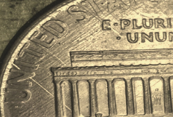1996-Penny-With-Multiple-Cloth-Etching?