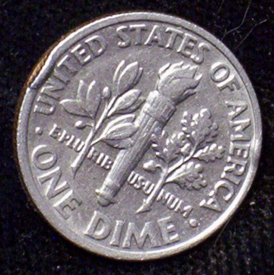 1987-P-Roosevelt-Dime-Dented-Coin-Reeding-Help-Not-PMD-?