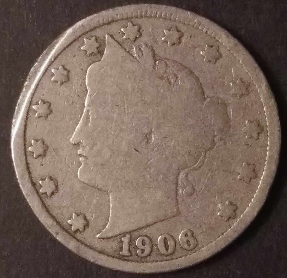 1906-Liberty-Nickel---Clipped-Planchet?