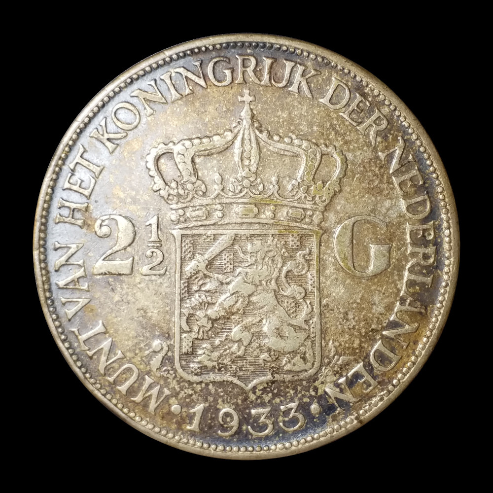 1933-Netherlands-2-1/2-Guilder