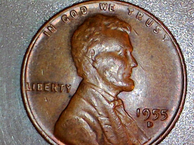 1955-D-Lincoln-Wheat-With-Die-Chip-Or-Cud-Or-Other?