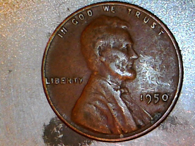 1950-Wheat-Penny-Damaged-O-In-One