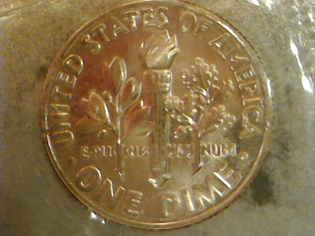 1965-Roosevelt-Dime-With-Rim-Damage