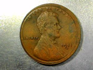 1911-S-Lincoln-Wheat-Cent-Run-Through-Coin-Machine-Or-Other