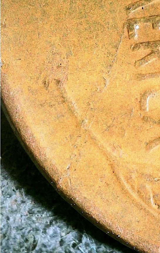 1946-Lincoln-Wheat-Penny,-Die-Crack-On-Reverse.