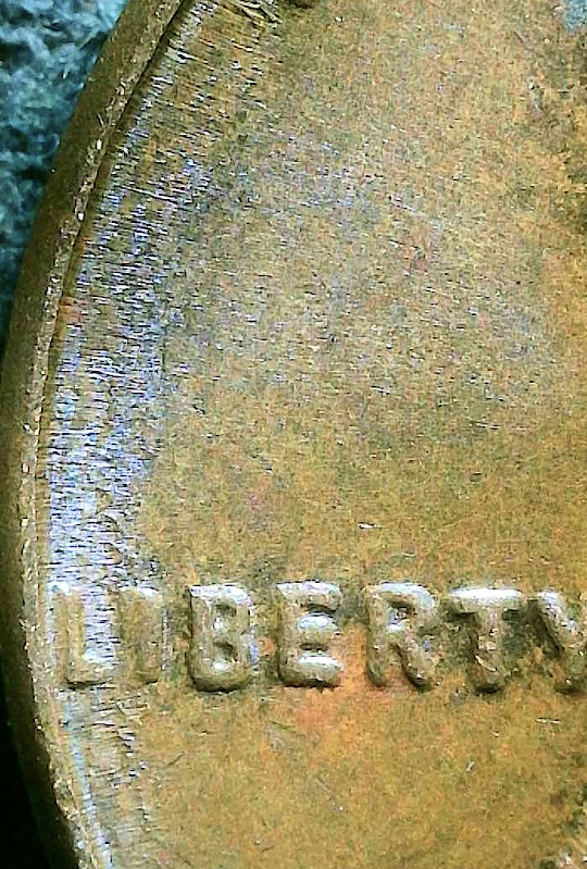 1955-Lincoln-Wheat-Penny,-Dick-Cracks?-Doubling-On-Date?-Lamination?
