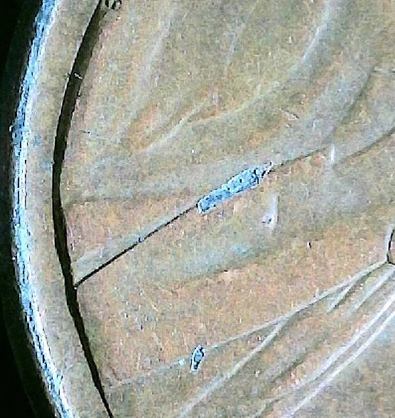 1982-Lincoln-Penny-3.1-Grams,-Die-Crack,-Rim-Separation,-Copper-Missing?
