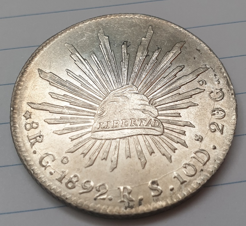 1892-Mexico-8-Reales-Go-Rs