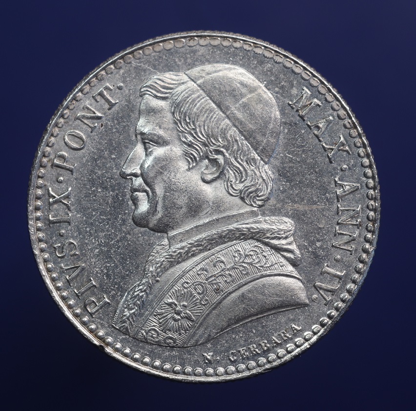 Papal-States-Italy-20-Baiocchi-Grade?-1850