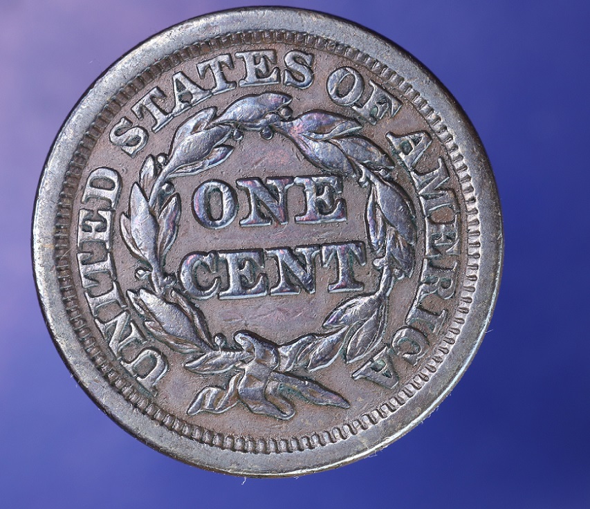 1851-One-Cent-13-Stars,-For-Grading