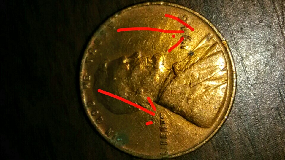 1953-Lincoln-Cent-Damadged-Planchet