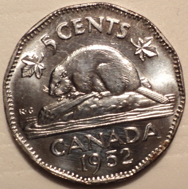 1952-Canadian-Five-Cents