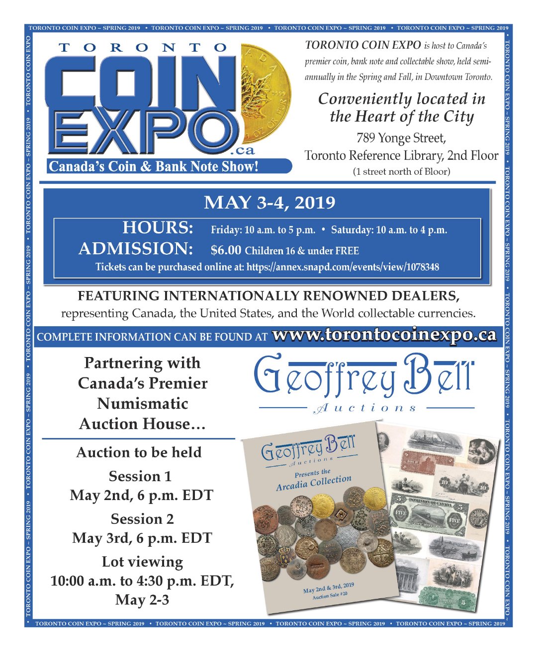 Toronto-Coin-Expo---Canada's-Coin-Show-&-Auction,-Spring-2019