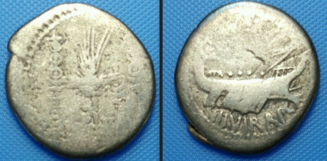 Marc-Antony-Legionary-Denarius---Leg-Xi?
