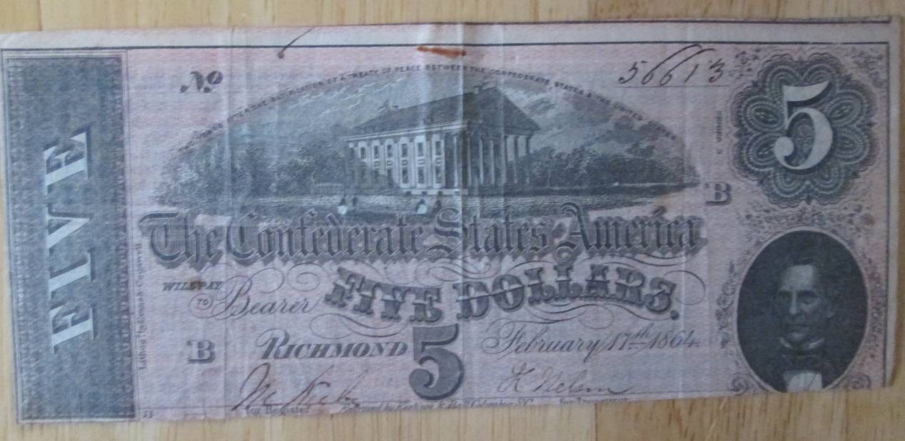 Confederate-$5-Note-Is-It-Real