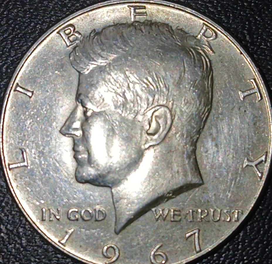 1967-Silver?-Half-Piece-And-1986-P-Half-Piece-Kennedy-Grading