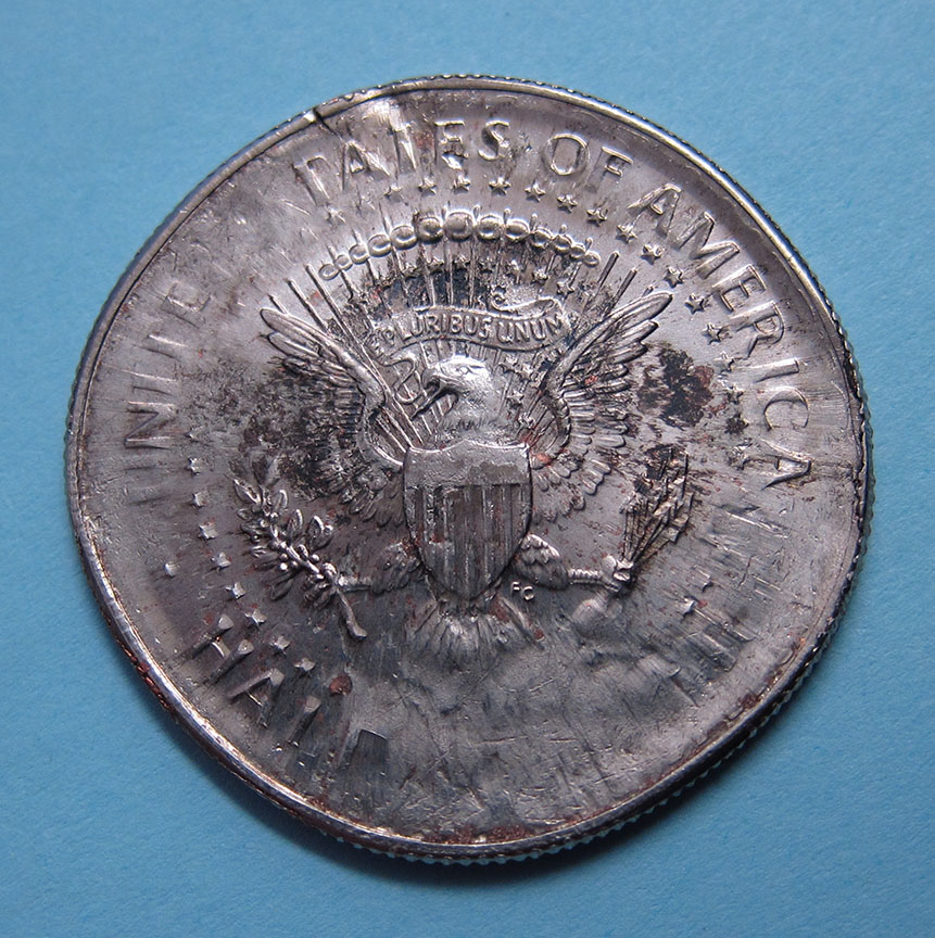 1995-Kennedy-Half---Double-Struck-In-Collar-/-Out-Of-Collar-+struck-Through