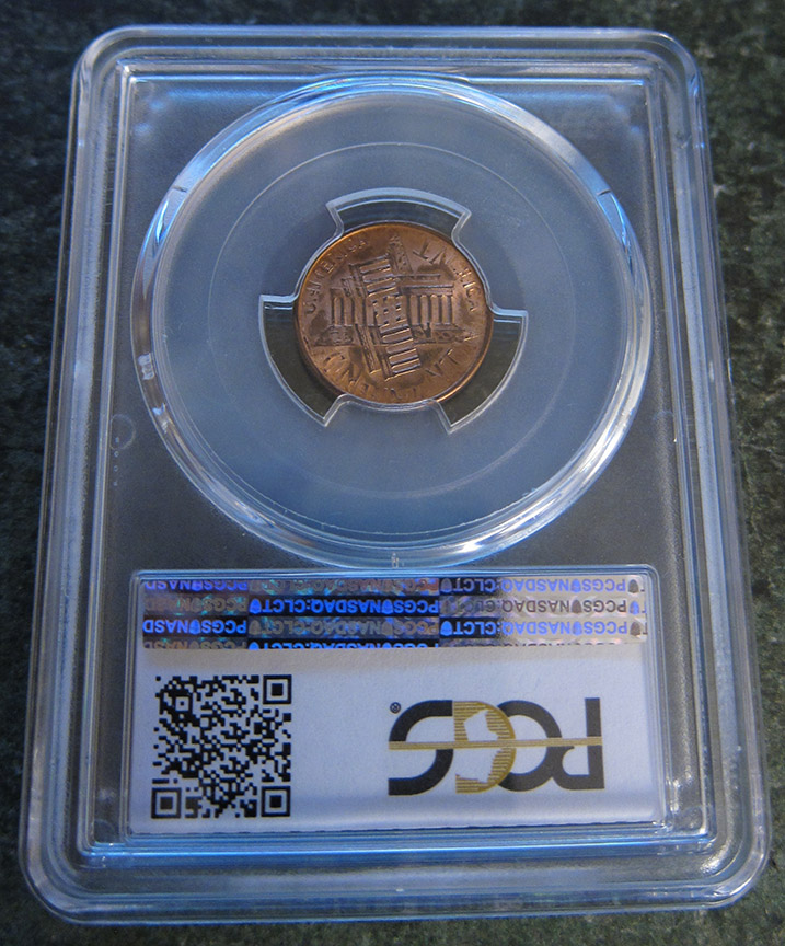 1995-Lincoln-Memorial-Cent-Double-Struck-Rotated-In-Collar---A-Real-One