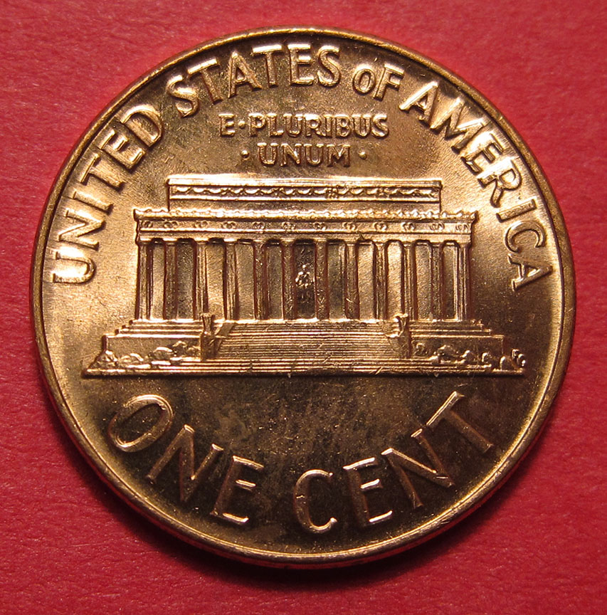 1966-Lincoln-Memorial-Cents-2-Struck-Through-Debris,-One-Retained
