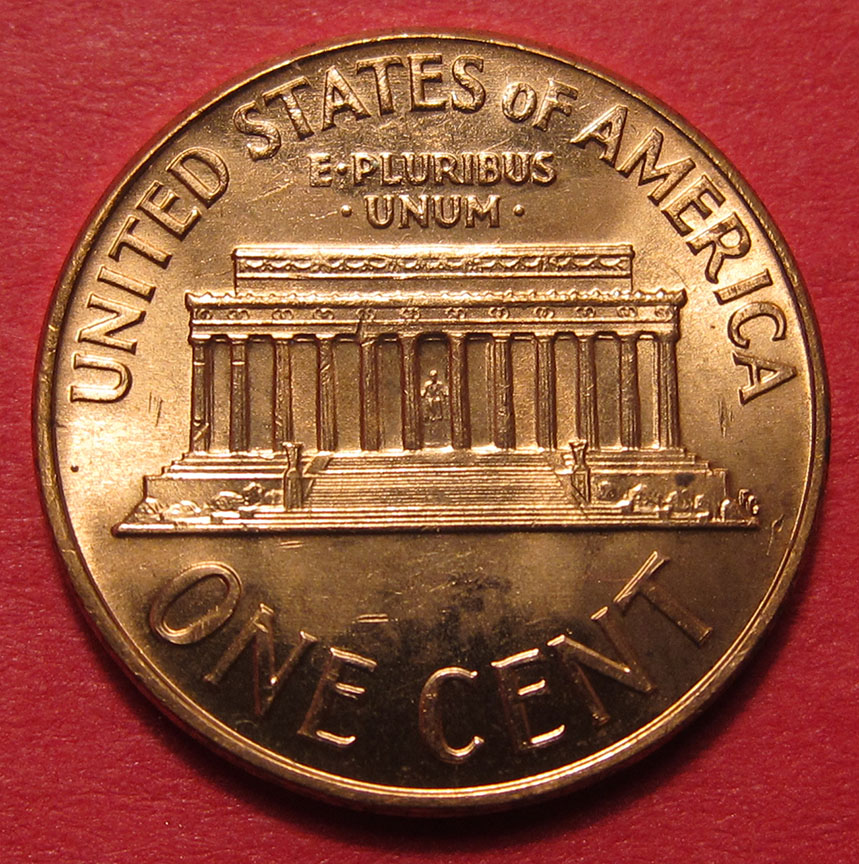 1966-Lincoln-Memorial-Cents-2-Struck-Through-Debris,-One-Retained