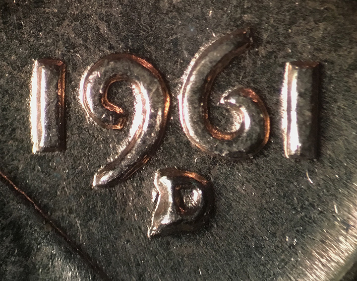 1961-D-Lincoln-Memorial-Cent-B/U-Roll:--FS-501,-RPM-004-And-RPM-047