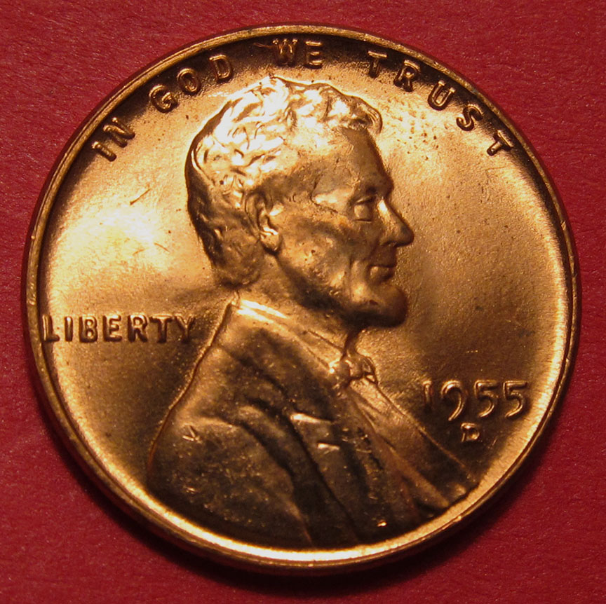 1955-D-Lincoln-Wheat-Cent-RPM-003,-FS-502-From-B/U-Roll
