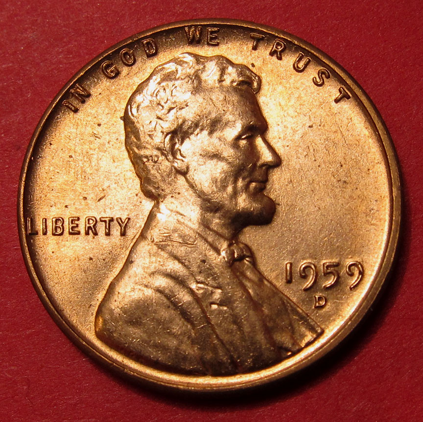1959-D-Lincoln-Memorial-Cent-Mild-Struck-Through
