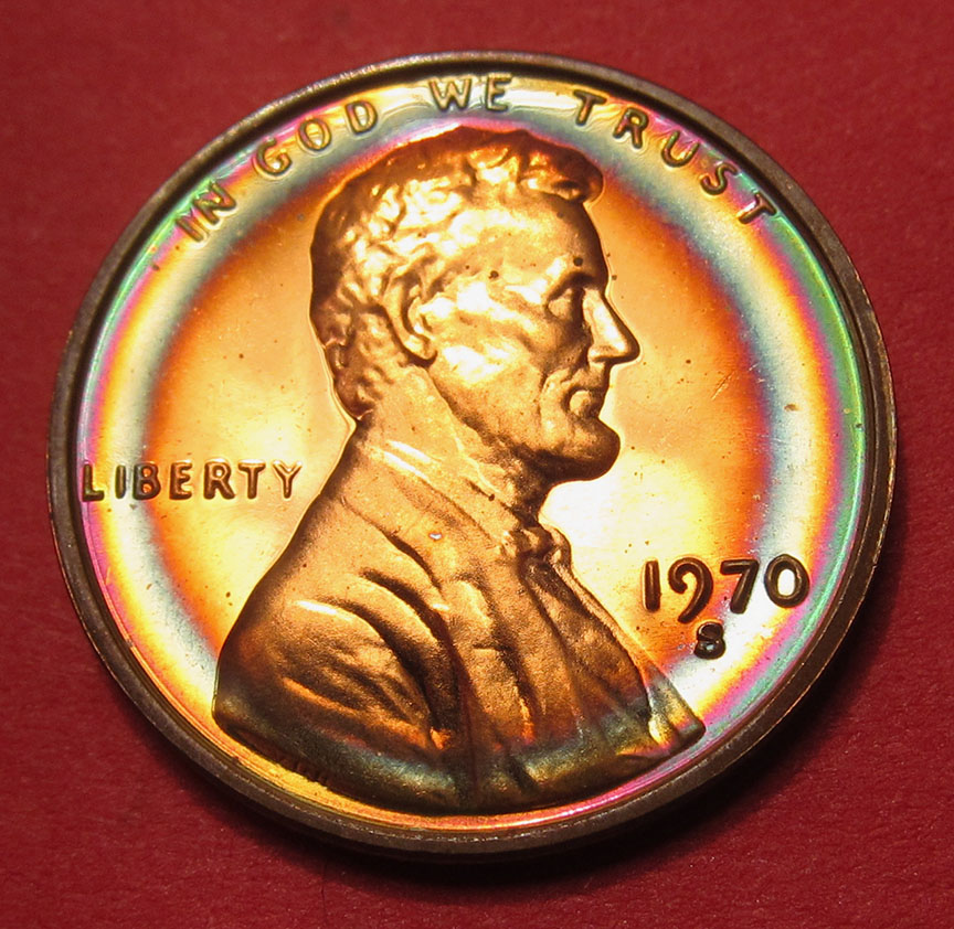 1970-S-Lincoln-Memorial-Cent-Proof---No-Variety,-But-Pretty-Toning