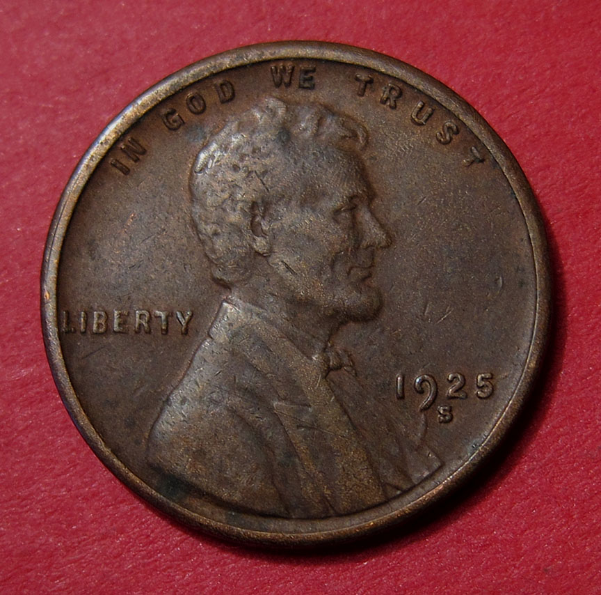 1925-S-Lincoln-Wheat-Cent---Odd-Gouge-Or-Clash---Another-Mystery-To-Me