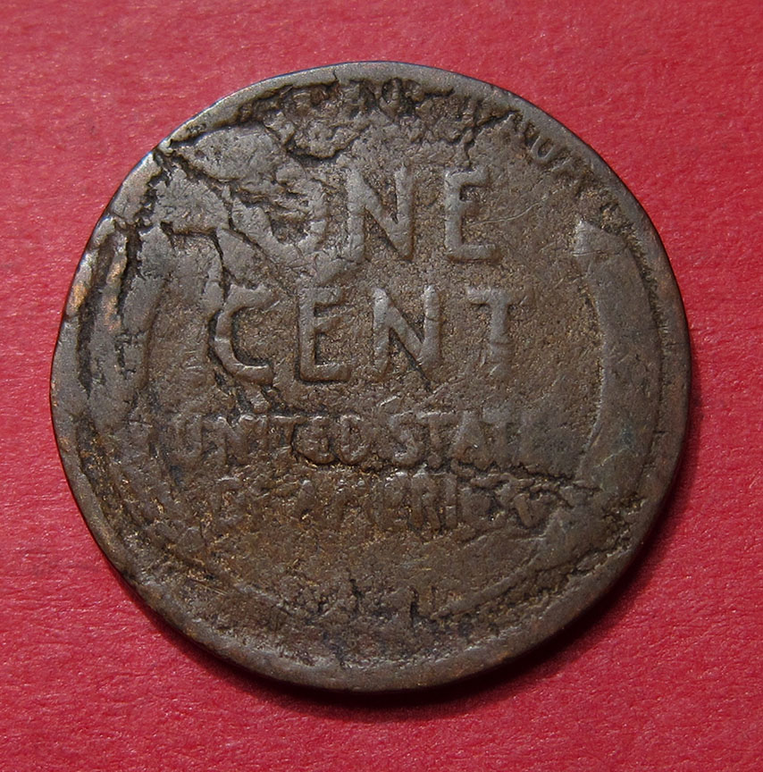 1914-S-Lincoln-Wheat-Cent-Damage---The-Thing