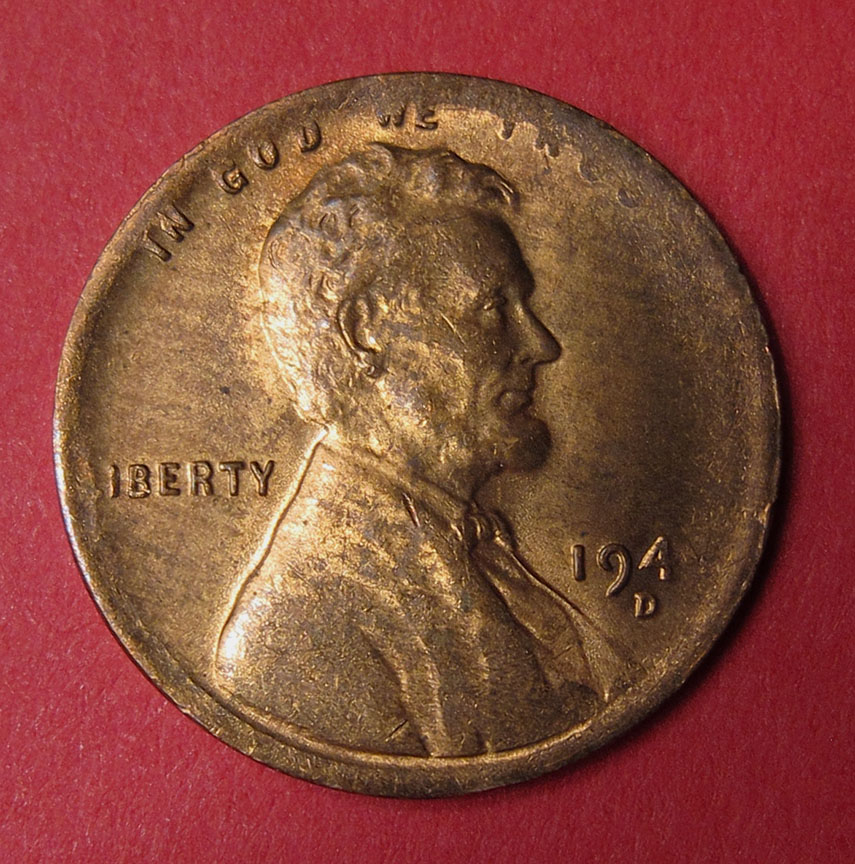 1944-D-Lincoln-Wheat-Cent-Mint-Error?---2.21-Grams