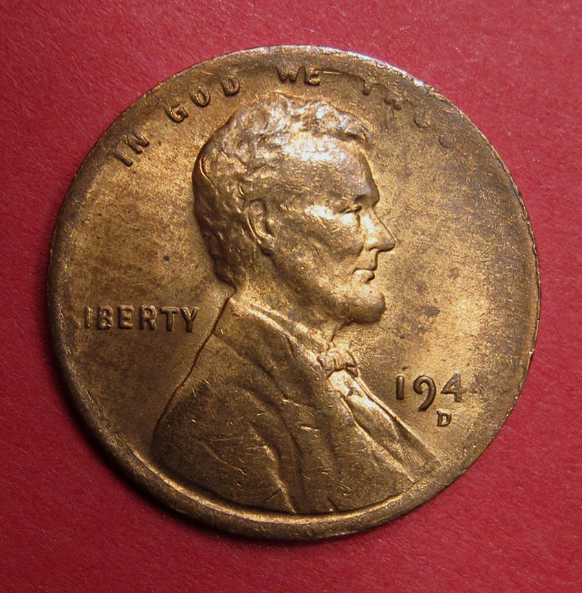 1944-D-Lincoln-Wheat-Cent-Mint-Error?---2.21-Grams