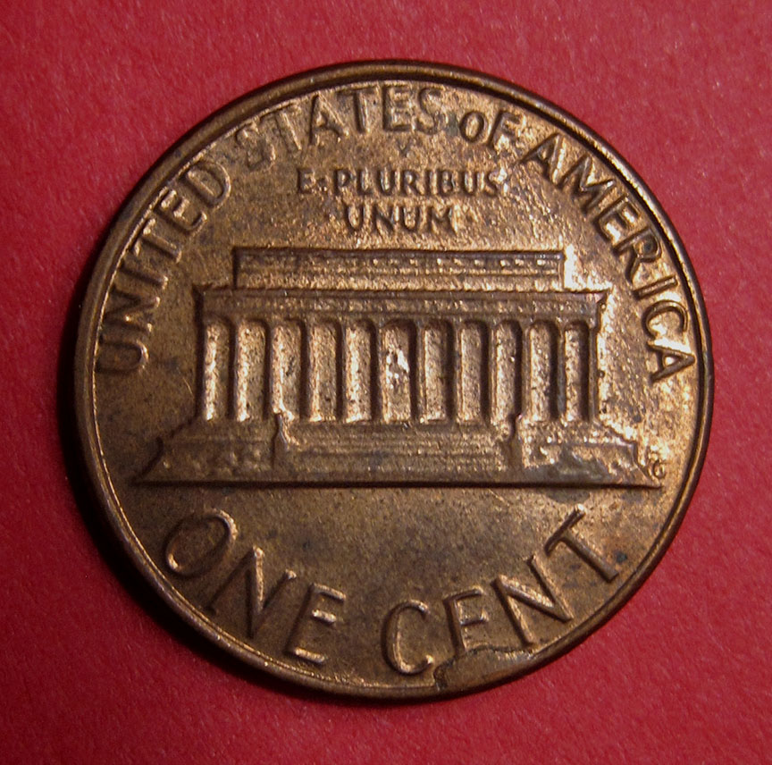 1983-Lincoln-Memorial-Cent-Mint-Error---Small-Reverse-Cud