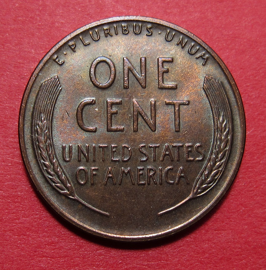 195x-Lincoln-Wheat-Cent-Mint-Error---Struck-Through-Die-Cap---3-In-Series