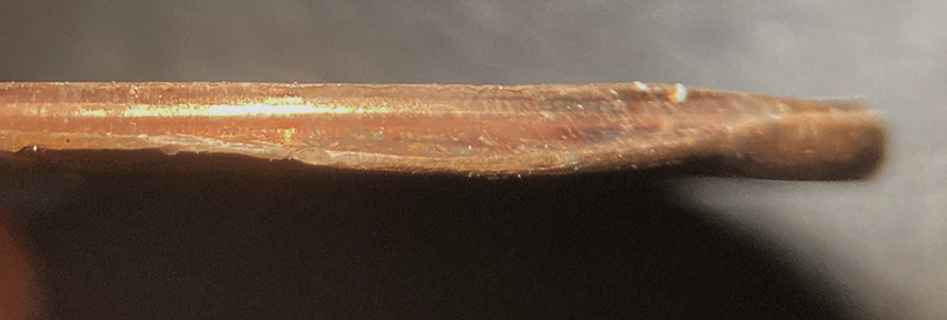 1964-Lincoln-Memorial-Cent-Mint-Error---Broadstruck-W/Brockage
