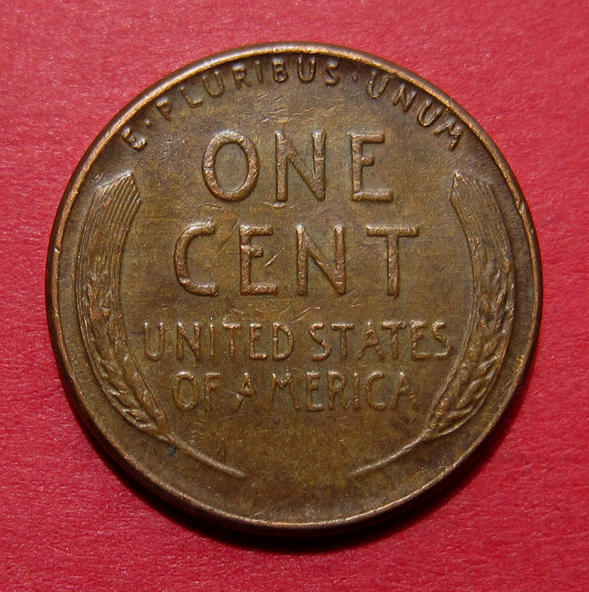 1956-Lincoln-Wheat-Cent-Mint-Error---Struck-Through