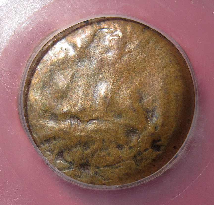 No-Date-Denver-Washington-Quarter-Mint-Error---Capped-Die-Struck-On-Cent-Planchet---Help!