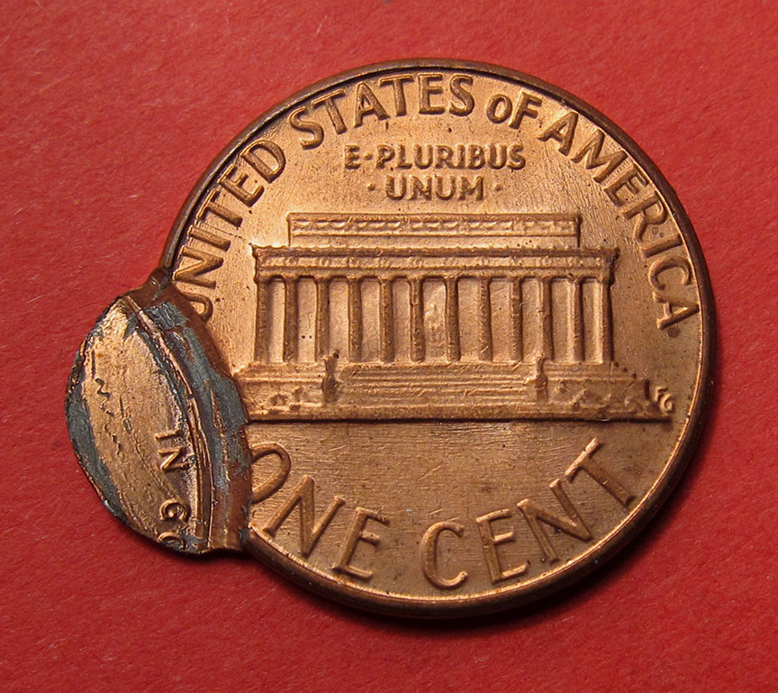1983-Lincoln-Memorial-Cent-Mint-Error---Flip-Over-Double-Strike