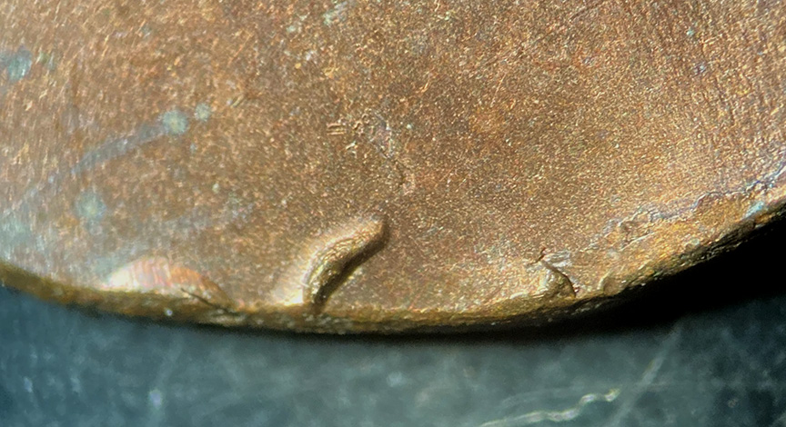 196x-Lincoln-Memorial-Cent-Mint-Error---Struck-On-Fragment-0.58g