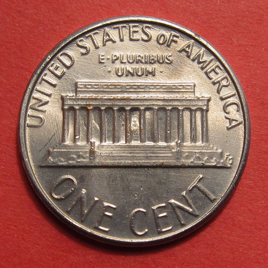1982-Lincoln-Memorial-Cent---Fake-Off-Metal