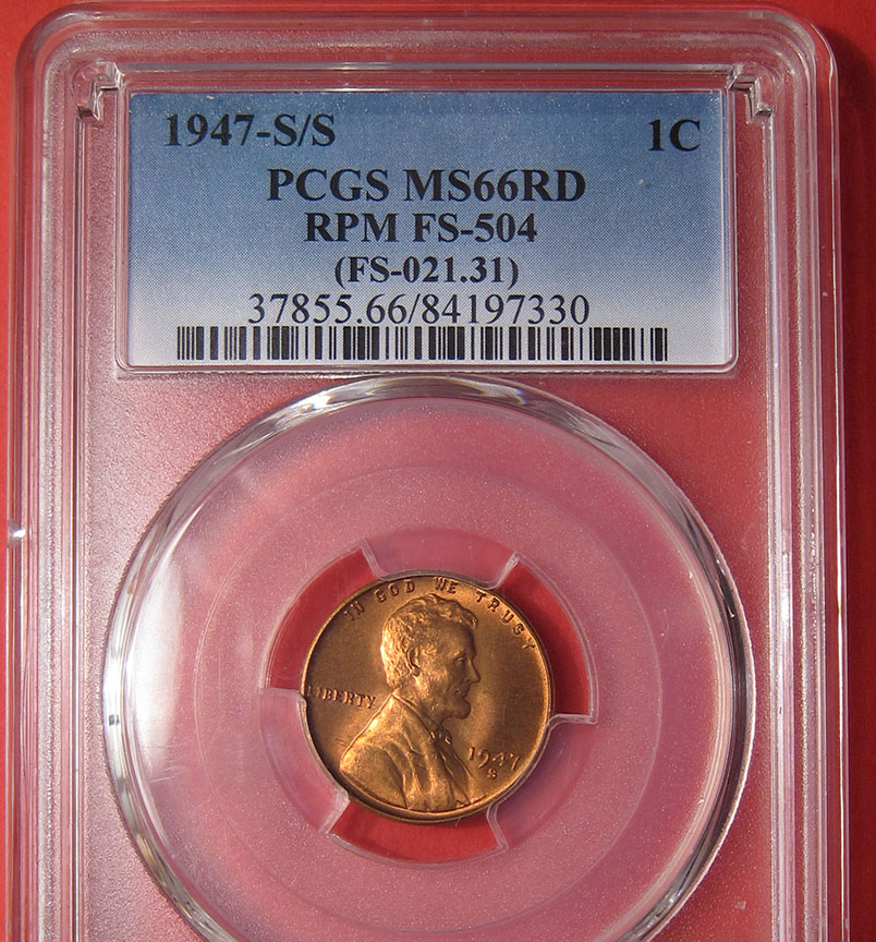 1947-S/S-Sans-Serif/Serif-Lincoln-Wheat-Cent---RPM-004,-FS-504