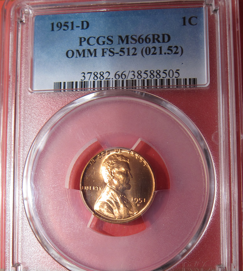 1951-D/S-Lincoln-Wheat-Cent---OMM-002,-FS-512