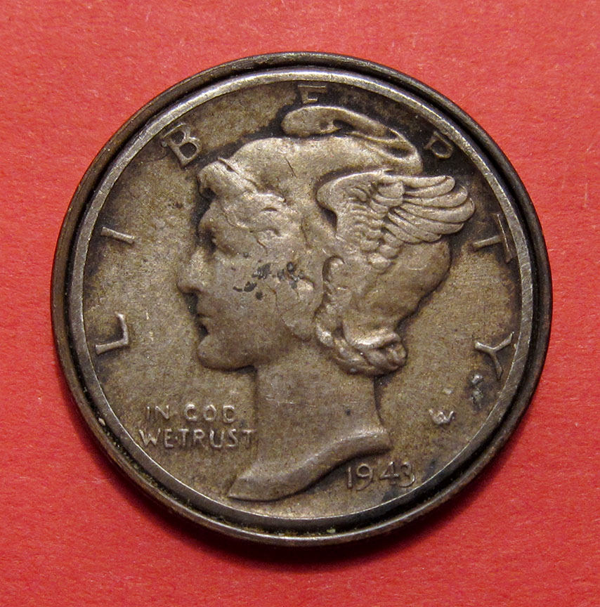 1944-S-/-1943-Lincoln-Cent/Mercury-Dime-Magician's-Coin