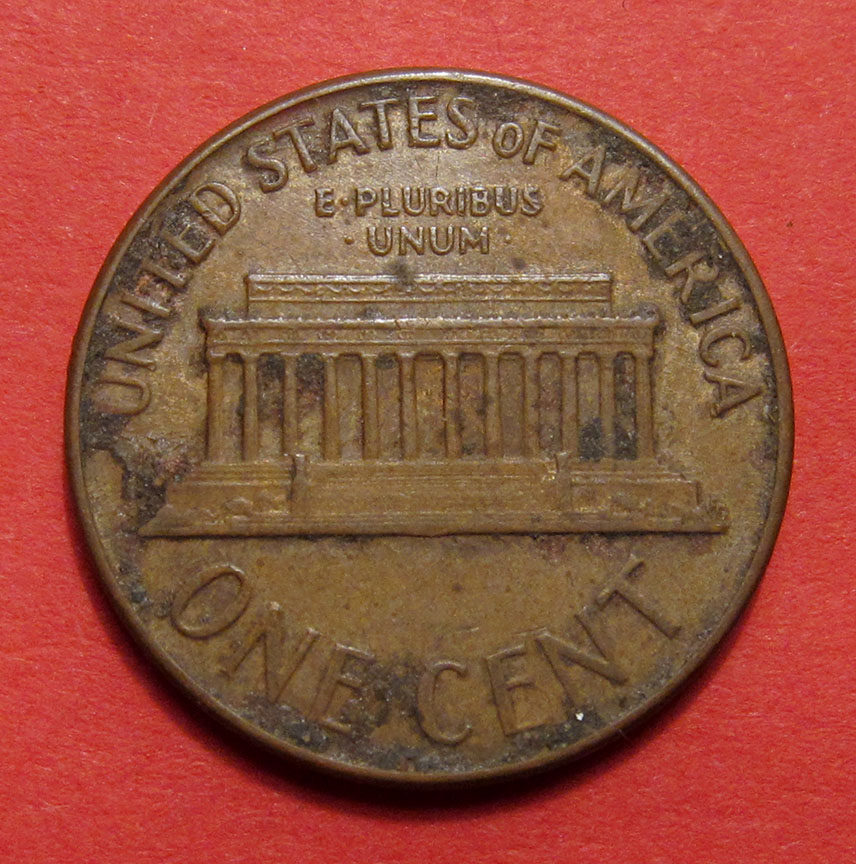 1967-Lincoln-Memorial-Cent-Mint-Error---Lamination---It's-Complicated